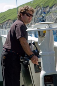 Captain Peter Wilcox Taking the Esperanza Out from Dutch Harbor