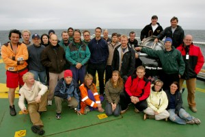 Crew, Volunteers, Science & Sub Team (Photo by Todd Warshaw) Aboard Esperanza
